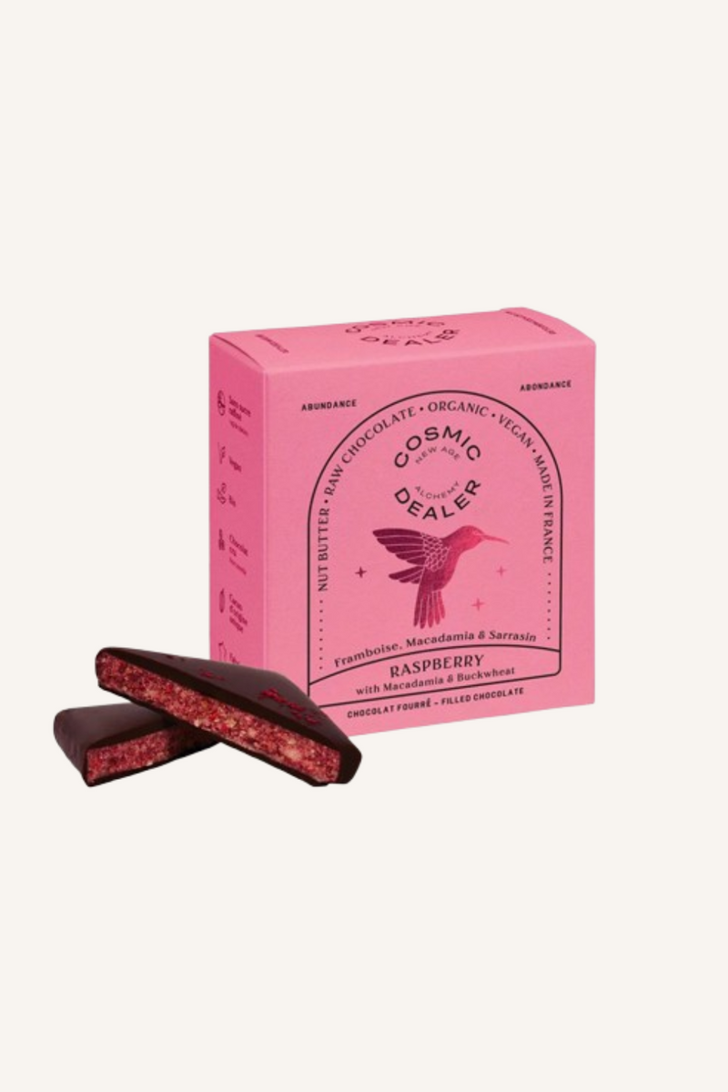 Raspberry - Raw Chocolate Box of Four Single Flavour