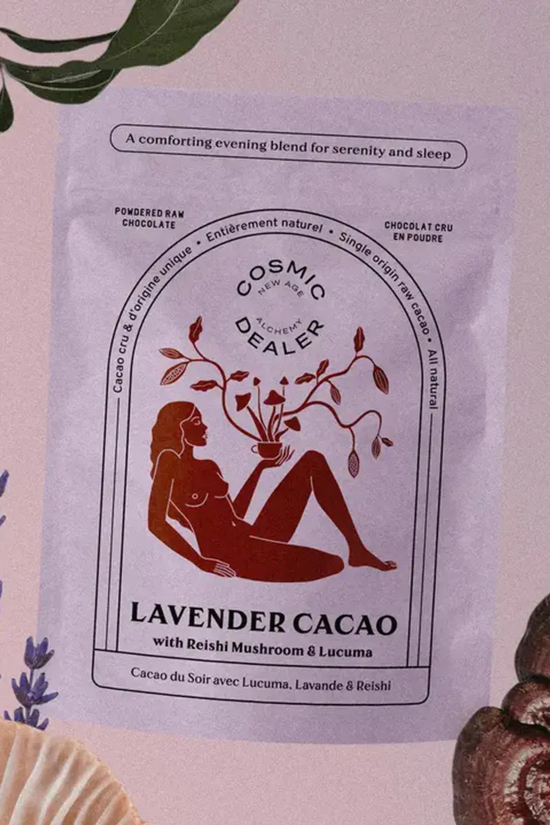 Lavender Cacao with Reishi Mushroom & Lucuma