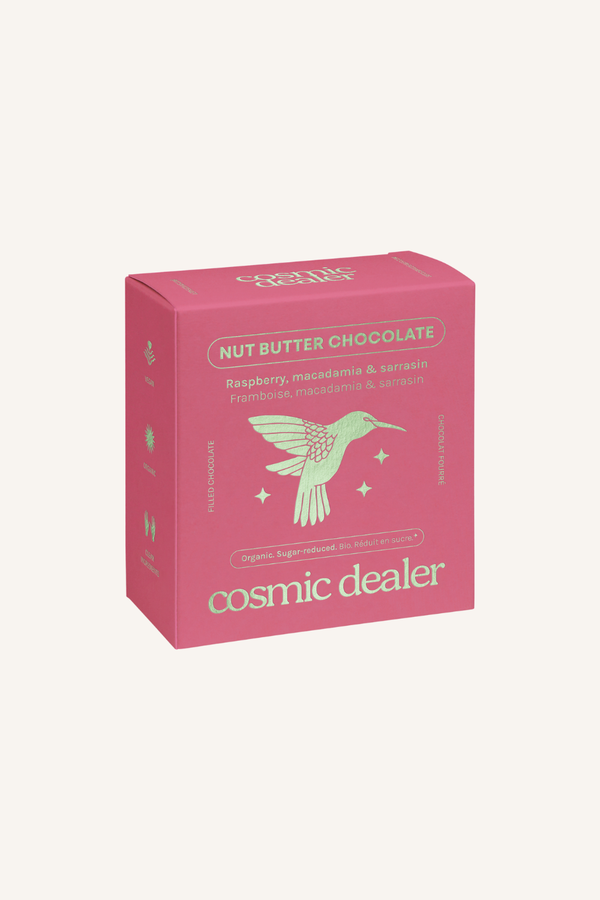 Raspberry - Raw Chocolate Box of Four Single Flavour