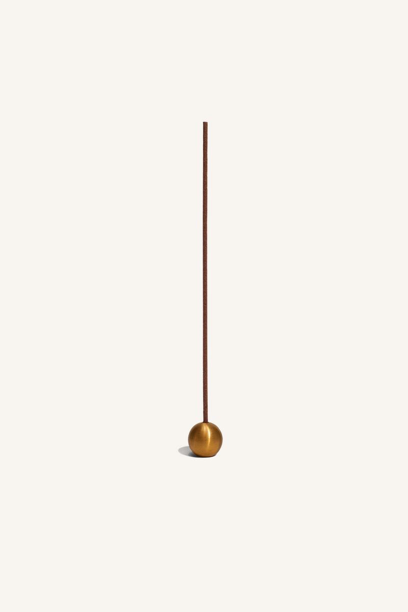 Sphere Ritual Incense Holder Brushed Brass