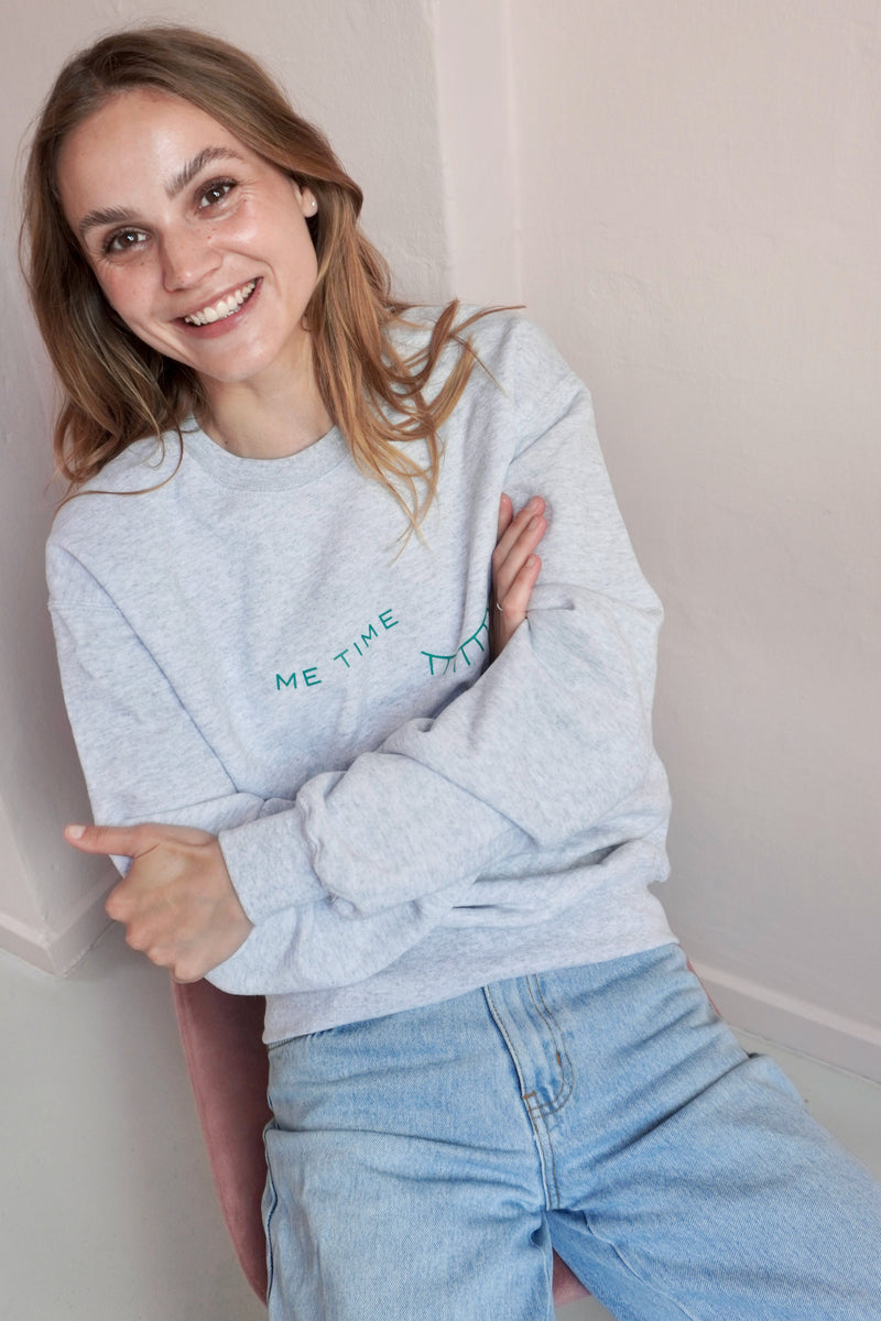 Me Time Sweatshirt - Grey Melange