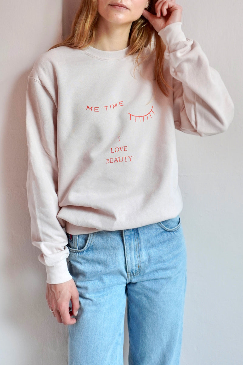 Me Time Sweatshirt - Powder