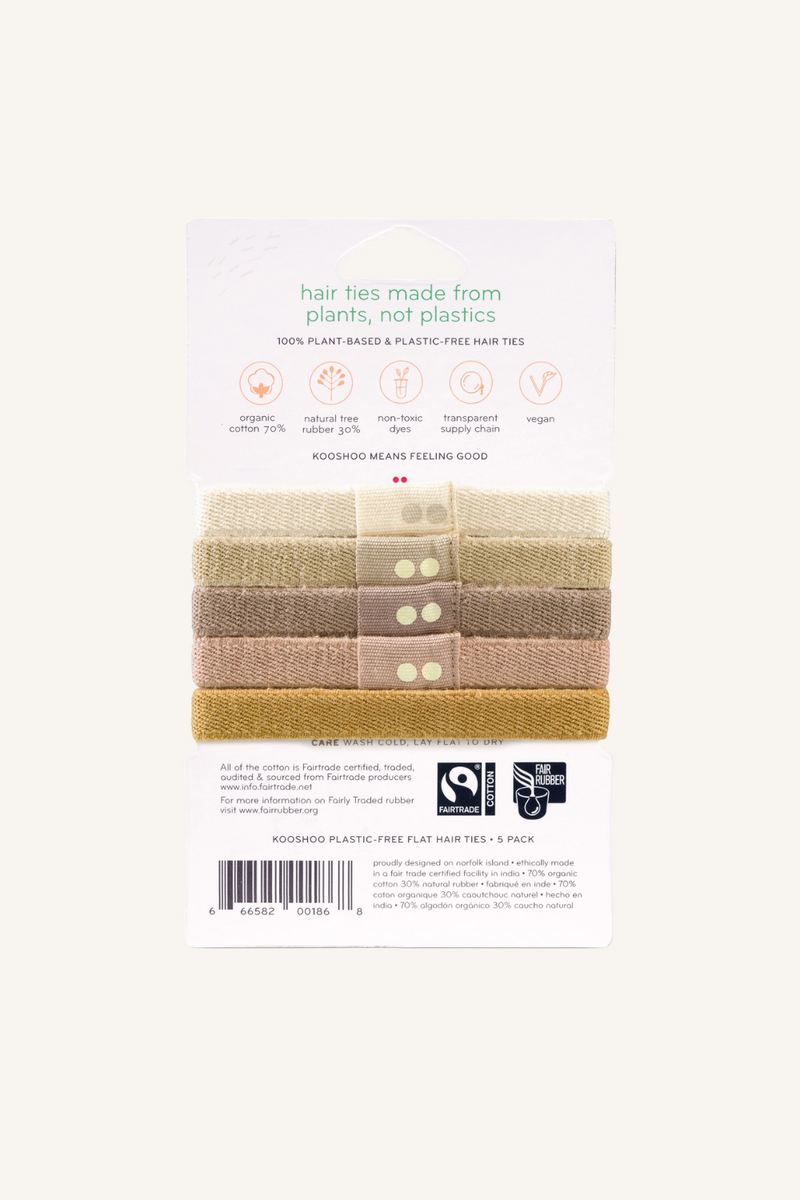 Blond Organic Plastic-free Hair Ties