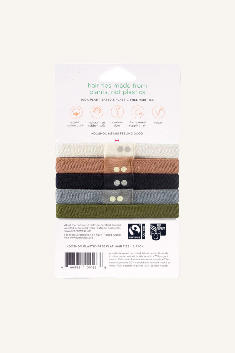 Classic Organic Plastic-Free Hair Ties